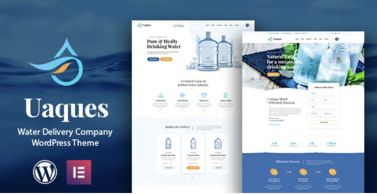Uaques - Drinking Water Delivery WordPress Theme 2 Uaques - Drinking Water Delivery WordPress Theme