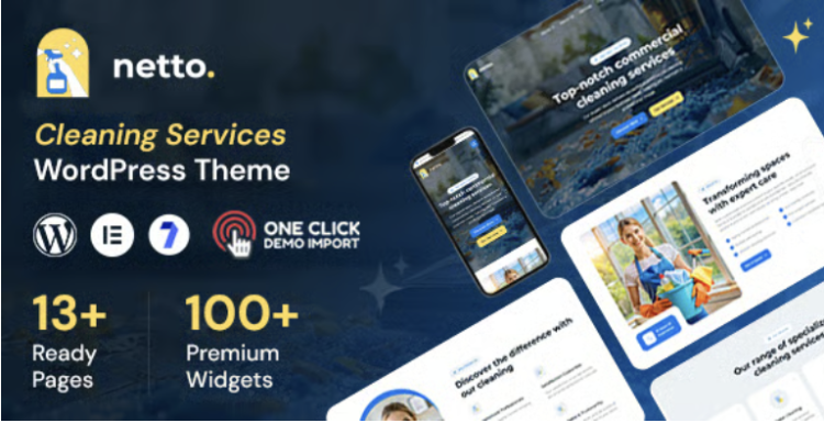 Netto - Cleaning Company WordPress Theme