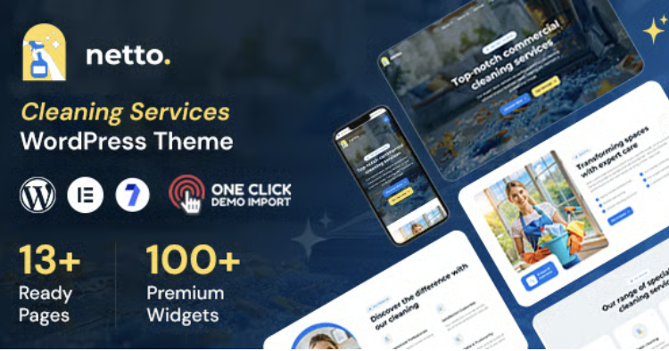 Netto - Cleaning Company WordPress Theme