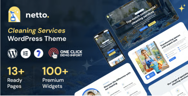 Netto - Cleaning Company WordPress Theme