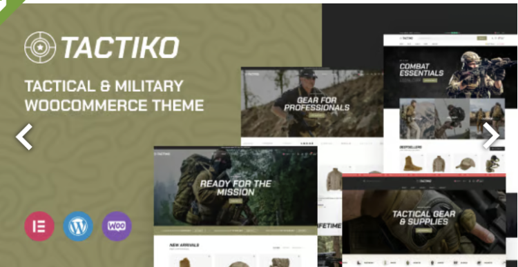 Tactiko - Tactical & Military Shop WooCommerce Theme