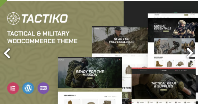 Tactiko - Tactical & Military Shop WooCommerce Theme