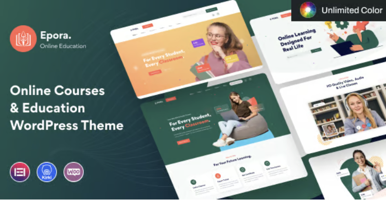Epora - Online Courses & Education WordPress Theme