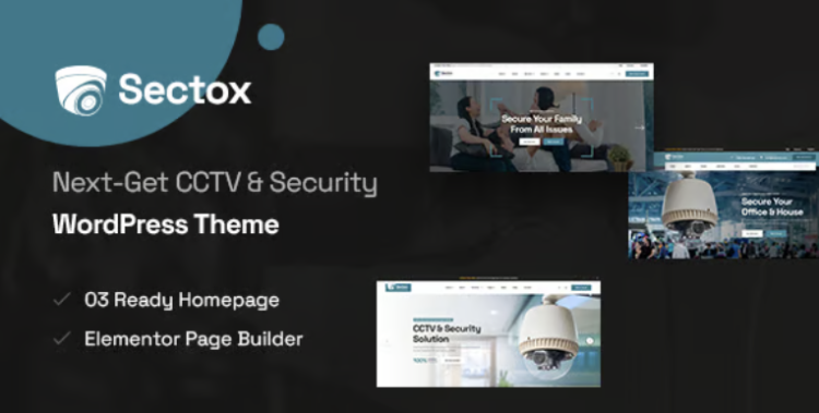 Sectox - CCTV & Security WordPress Theme