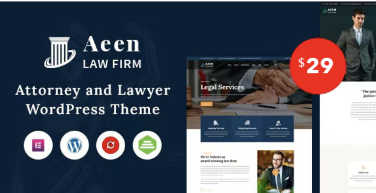 Aeen - Attorney and Lawyer WordPress Theme 2 Aeen - Attorney and Lawyer WordPress Theme