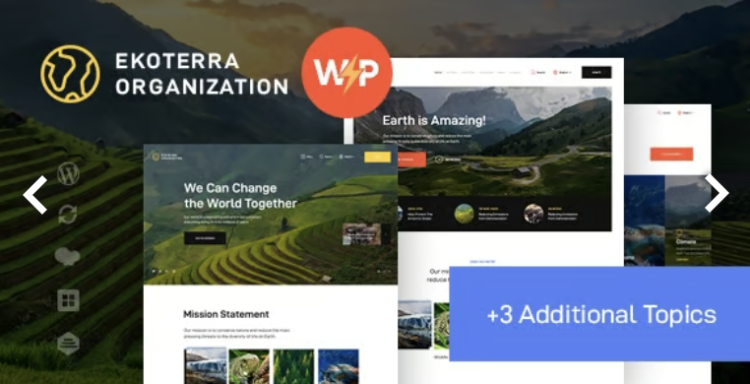 Ekoterra - NonProfit, Green Energy & Ecology Theme