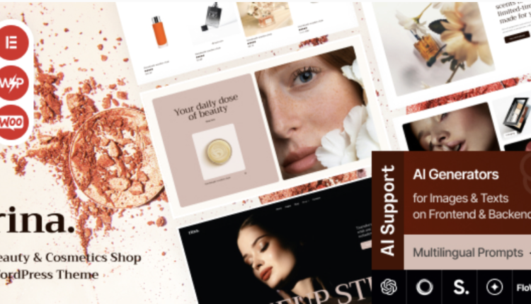 Rina - Beauty & Cosmetics Shop WordPress Theme
