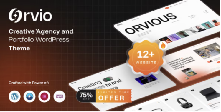 Orvio - Creative Agency and Portfolio WordPress Theme