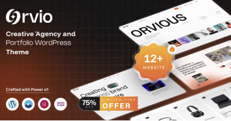 Orvio - Creative Agency and Portfolio WordPress Theme