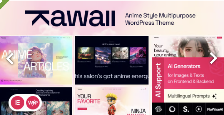 Kawaii - Anime Creative Original WordPress Theme