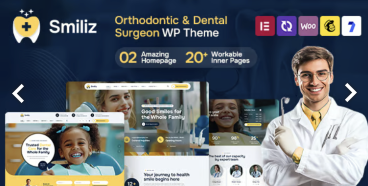 Smiliz - Orthodontics & Dental Surgeon WordPress Theme