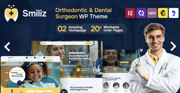 Smiliz - Orthodontics & Dental Surgeon WordPress Theme