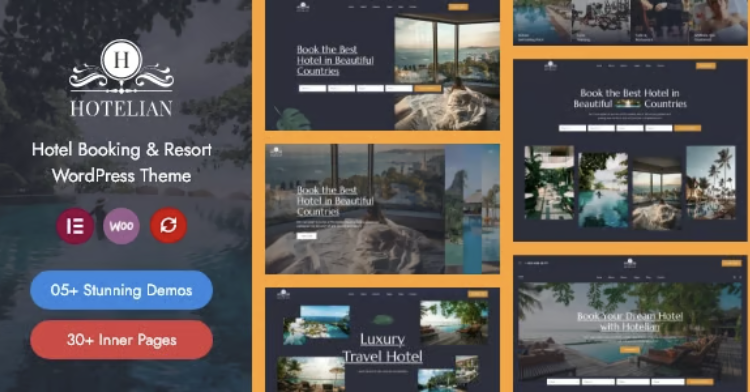 Hotelian - Hotel Booking & Resort WordPress Theme