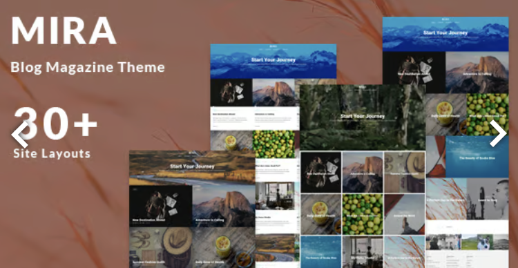 Mira - Photo Travel Blog WordPress Theme