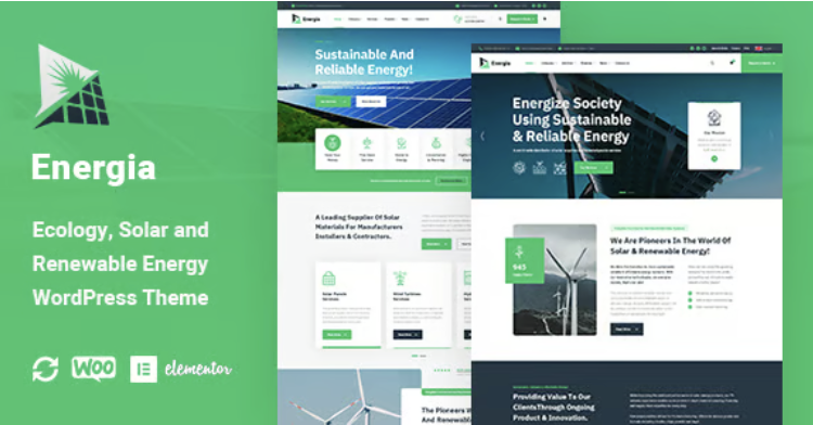 Energia - Renewable Energy WordPress Theme