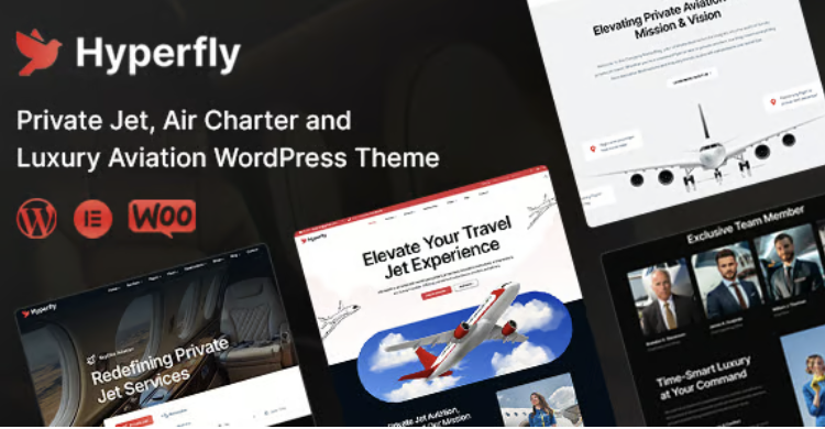 HyperFly - Private Jet Charter & Aviation WordPress Theme