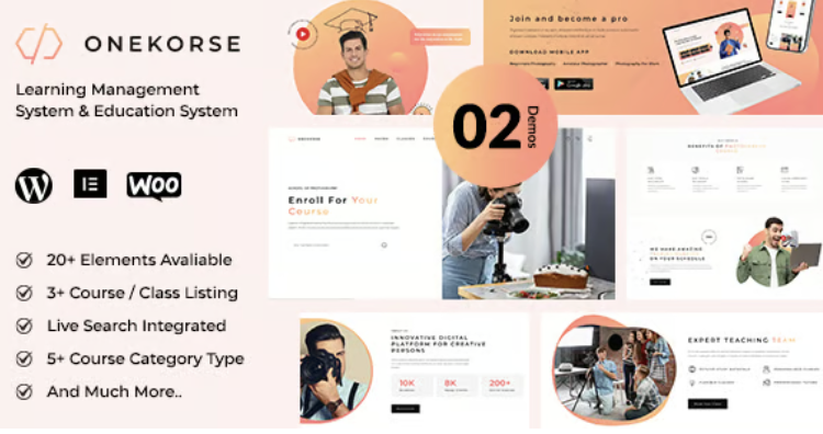Onekorse - LMS Education Theme