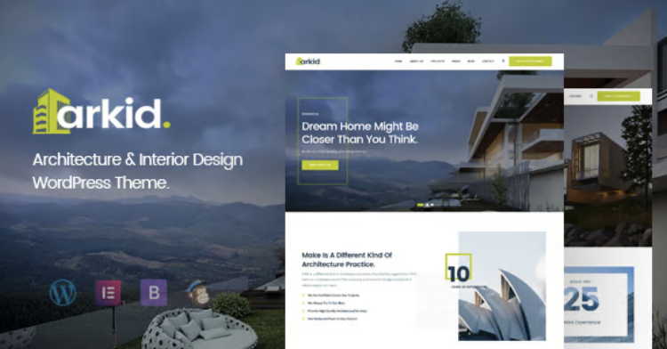 Arkid - Architecture and Interior Design WordPress Theme