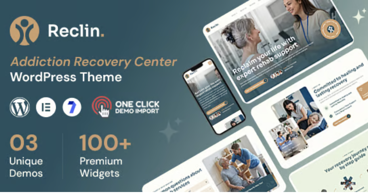 Reclin - Addiction Recovery & Rehabilitation Center WordPress Theme