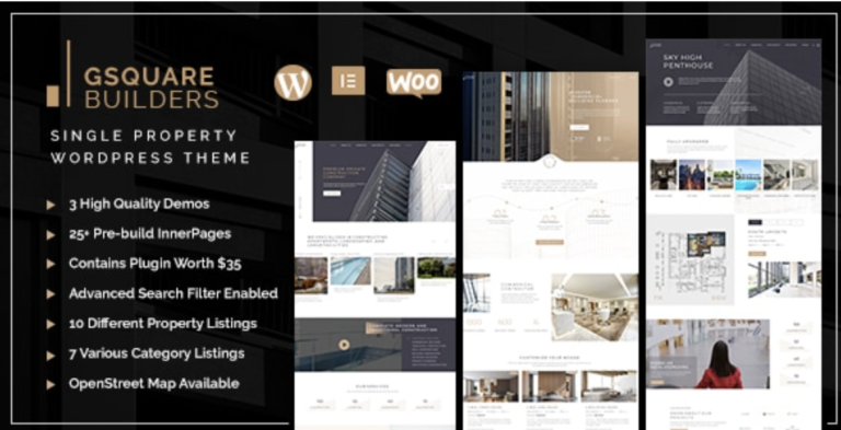 Gsquare - Real Estate Theme