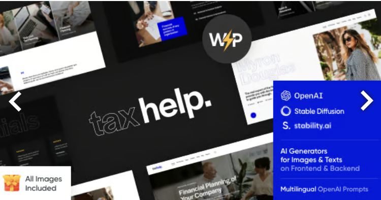 Tax Help - Finance & Accounting Adviser Theme