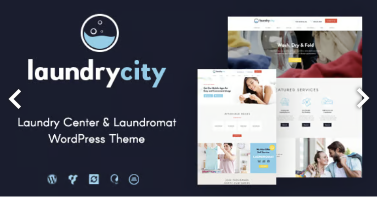 Laundry City | Dry Cleaning Services WordPress Theme