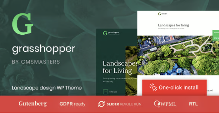 Grasshopper - Landscape Design and Gardening Services WP Theme