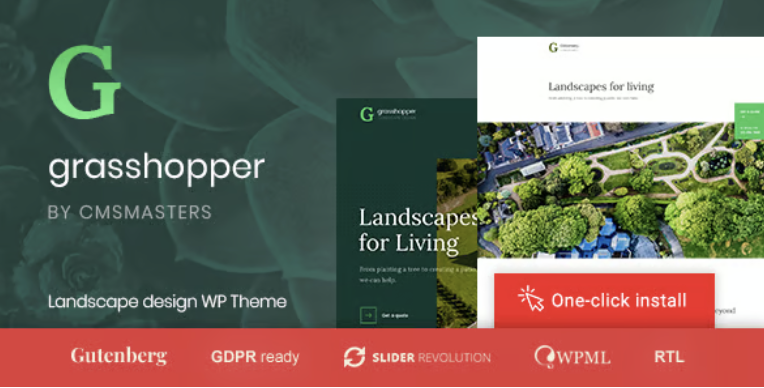 Grasshopper - Landscape Design and Gardening Services WP Theme