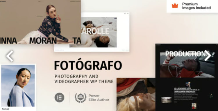Fotógrafo - Photography Videographer WordPress Theme