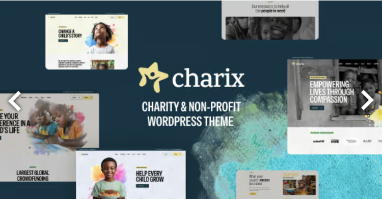 Charix - Charity Nonprofit WordPress Theme