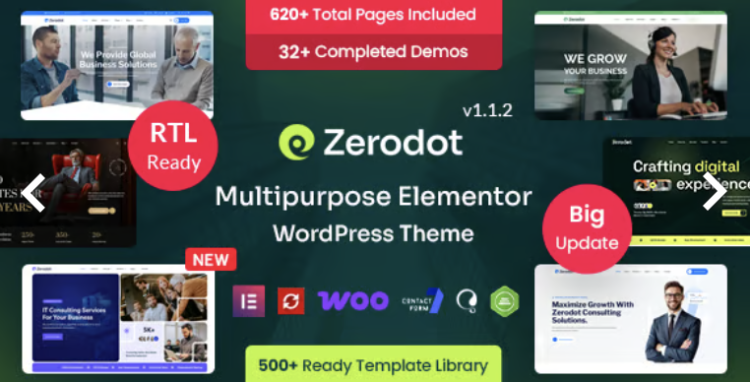 Zerodot - Business & Multipurpose Elementor WordPress Theme