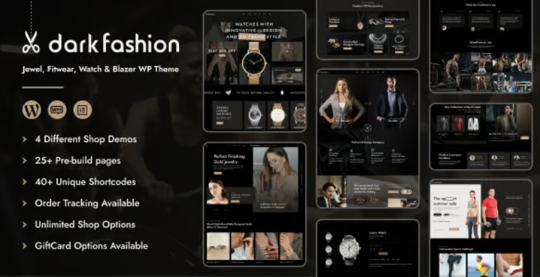 Dark Fashion - Jewelry & Fashion Store Theme 2 Dark Fashion - Jewelry & Fashion Store Theme
