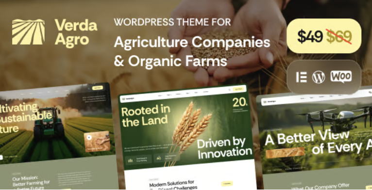 VerdaAgro - Agriculture Companies & Organic Farms WordPress Theme 2 VerdaAgro - Agriculture Companies & Organic Farms WordPress Theme