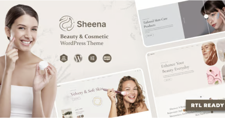 Sheena - Beauty Cosmetic Shop WordPress Theme