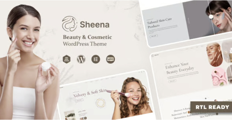 Sheena - Beauty Cosmetic Shop WordPress Theme