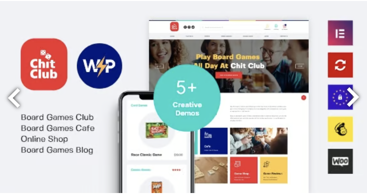 Chit Club | Board Games Club & Anticafe WordPress Theme