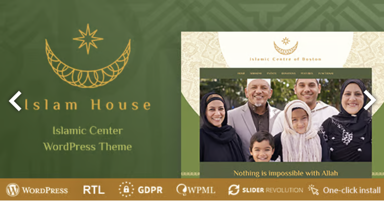 Islam House - Mosque and Religion WordPress Theme