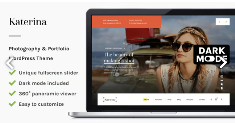 Katerina - Photography & Portfolio WordPress Theme