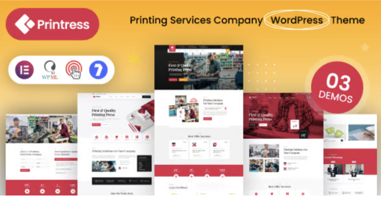 Printress - Printing Services Company WordPress