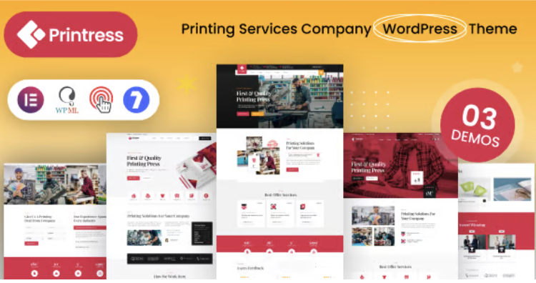 Printress - Printing Services Company WordPress