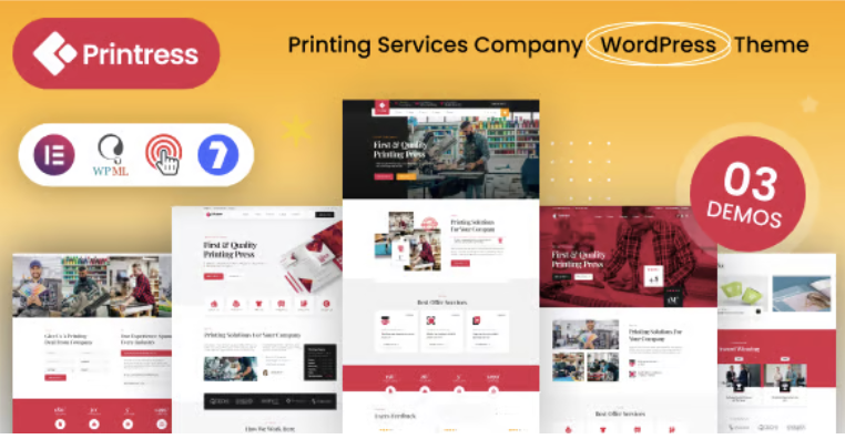 Printress - Printing Services Company WordPress