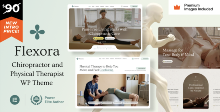 Flexora – Chiropractors Message and Physical Therapists WordPress Theme