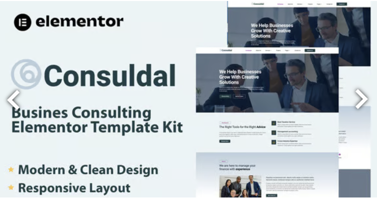 Consuldal - Busines Consulting Elementor Template Kit