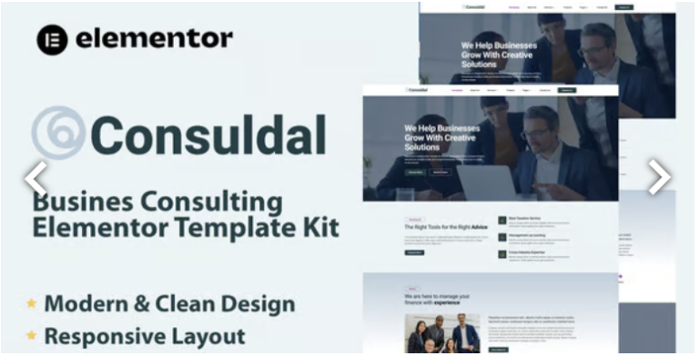 Consuldal - Busines Consulting Elementor Template Kit