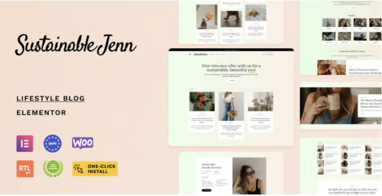 Sustainable Jenn - Eco Lifestyle Blog WordPress Theme 2 Sustainable Jenn - Eco Lifestyle Blog WordPress Theme