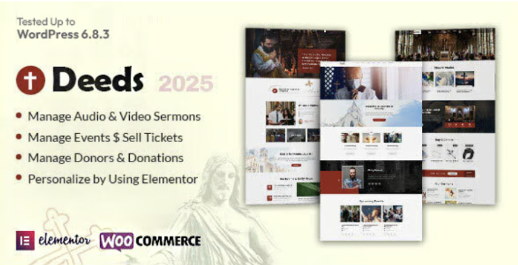 Deeds - The Best Church WordPress Theme