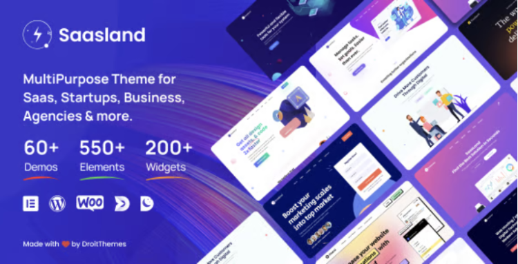Saasland - Saas, Startup, Technology & IT Solutions WordPress Theme