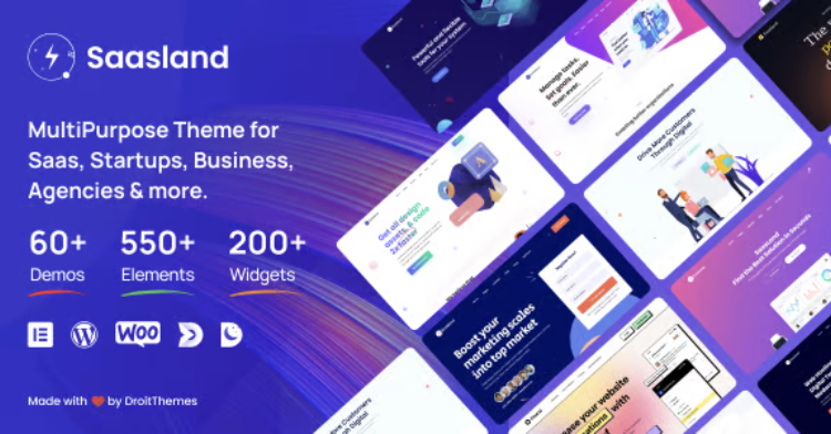 Saasland - Saas, Startup, Technology & IT Solutions WordPress Theme