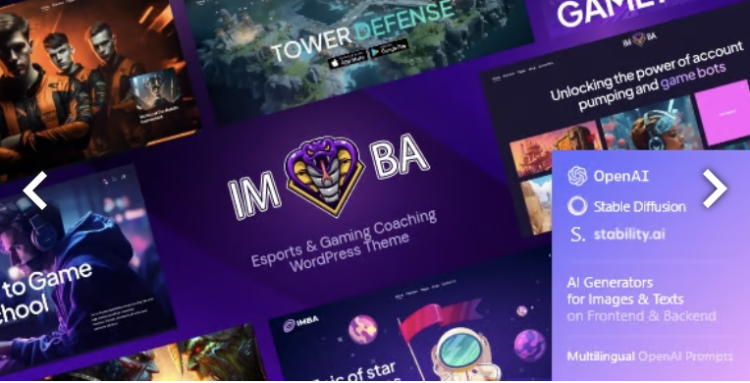Imba — Esports & Gaming Cyber WordPress Theme