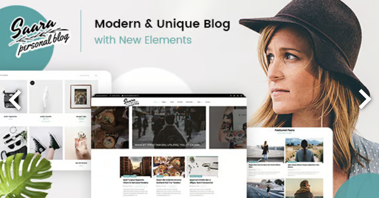 Saara - Minimal Blog WordPress